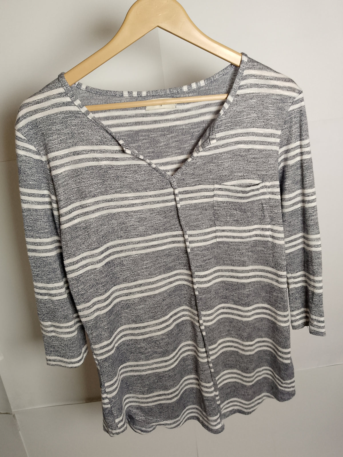 Papaya Striped Sophistication Blouse