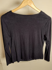 John Lewis Navy Blue Chic Blouse