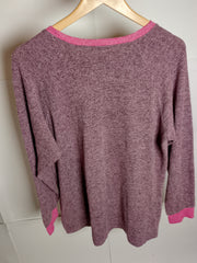 Thriftyfy Rose and Grey Blend Blouse