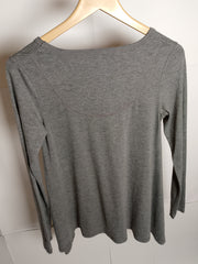 Thriftyfy Minimalist Grey Blouse