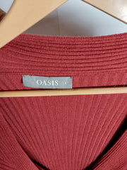 Oasis Maroon Cozy Blouse