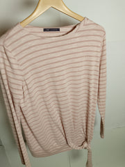 Mark & Spencer Striped Blush Blouse