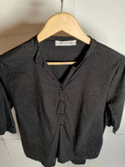 New Collection Noir Button-Up Blouse