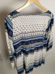 H&M Blue and White Charm Blouse