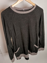 Thriftyfy Midnight Grey Blouse