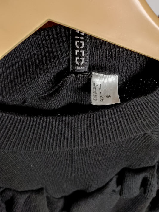 H&M Sleek Black Blouse