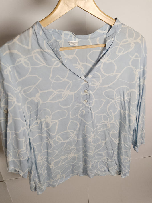 Thriftyfy Azure Charm Blouse