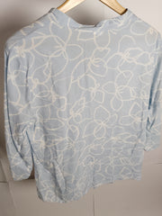 Thriftyfy Azure Charm Blouse