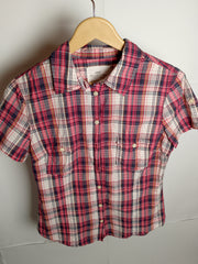 Crimson Summer Checkered Shirt by H&M