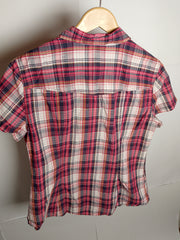 Crimson Summer Checkered Shirt by H&M