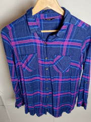 Navy Plaid Perfection Shirt by George