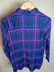 Navy Plaid Perfection Shirt by George