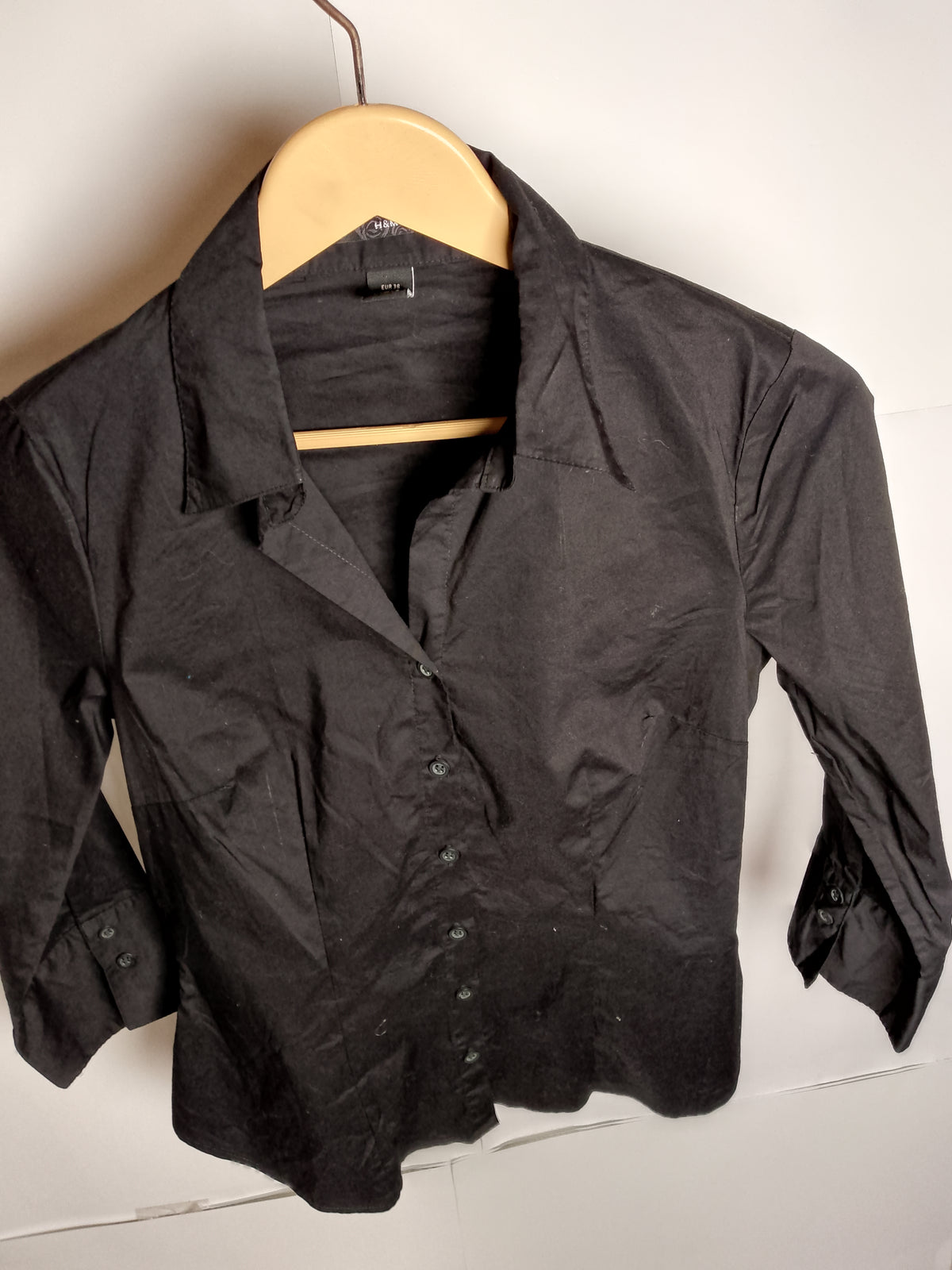 Onyx Elegance Black Shirt by H&M