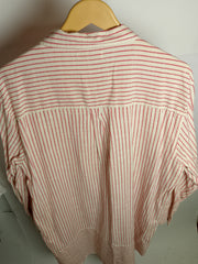 Ivory Stripes Long Shirt by F&F