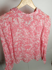 Rose Petal Pink Floral Shirt by Marks & Spencer