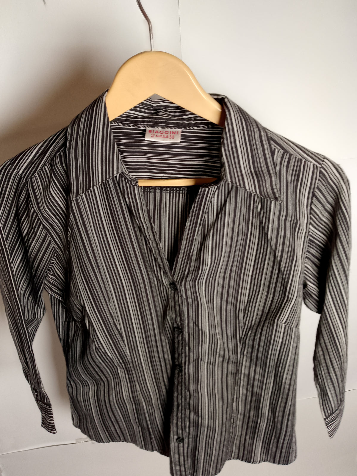 Midnight Stripe Black Shirt by Biaggini