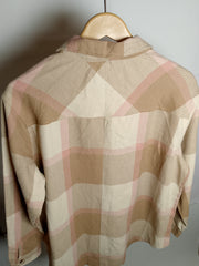 Cream Classic Check Shirt by New Look