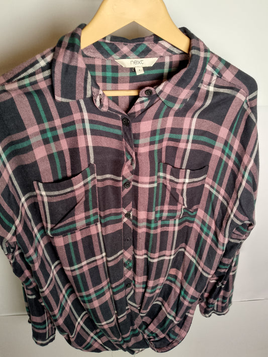 Urban Edge Long Black Check Shirt by Next