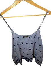 Topshop Floral Blue Tank Top
