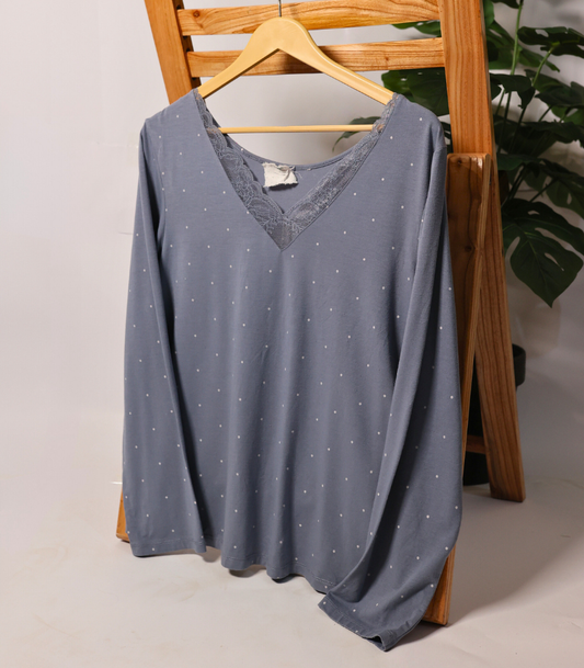 V-Neck Collar Shirt by TU