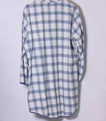 White and Blue Long Shirt by Cyber Jammies