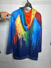 Sample Text Rainbow Hoodie - XL