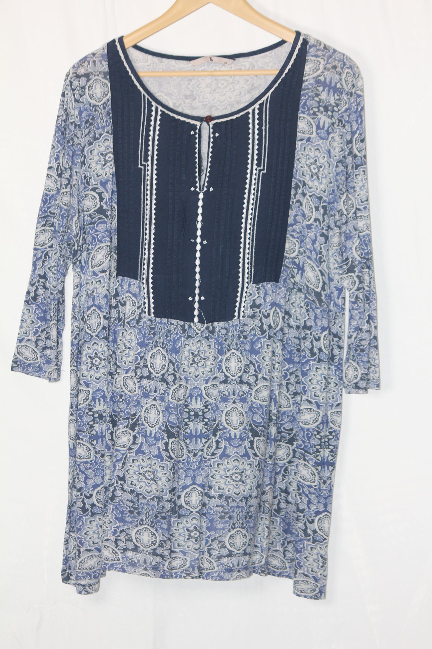 Blue Full Sleeves Shirt by TU