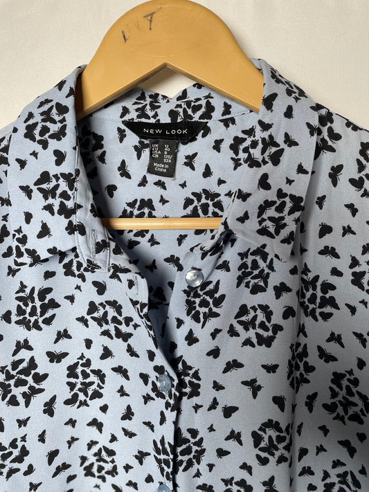 Butterfly Bliss – New Look Blue Button Down Shirt