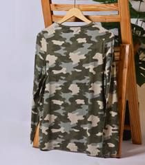 Camouflage Full Sleeve T shirt by M&S