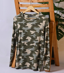 Camouflage Full Sleeve T shirt by M&S