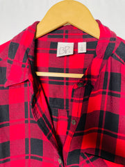 BP Red and Black Checkered Button Down Shirt