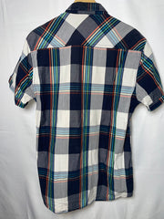 Jack & Jones White & Blue Checkered Shirt