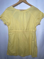 Yellow Sleeveless Cotton Blouse – Esprit