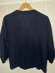 Vero Moda Small Navy Blue Viscose Floral Blouse