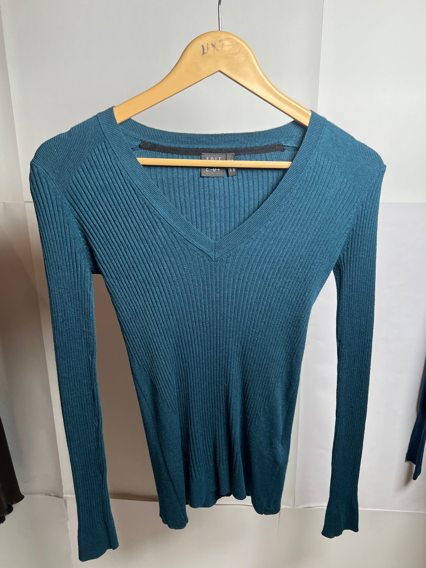 Editors Cut Emerald Green Winter Blouse (Small)