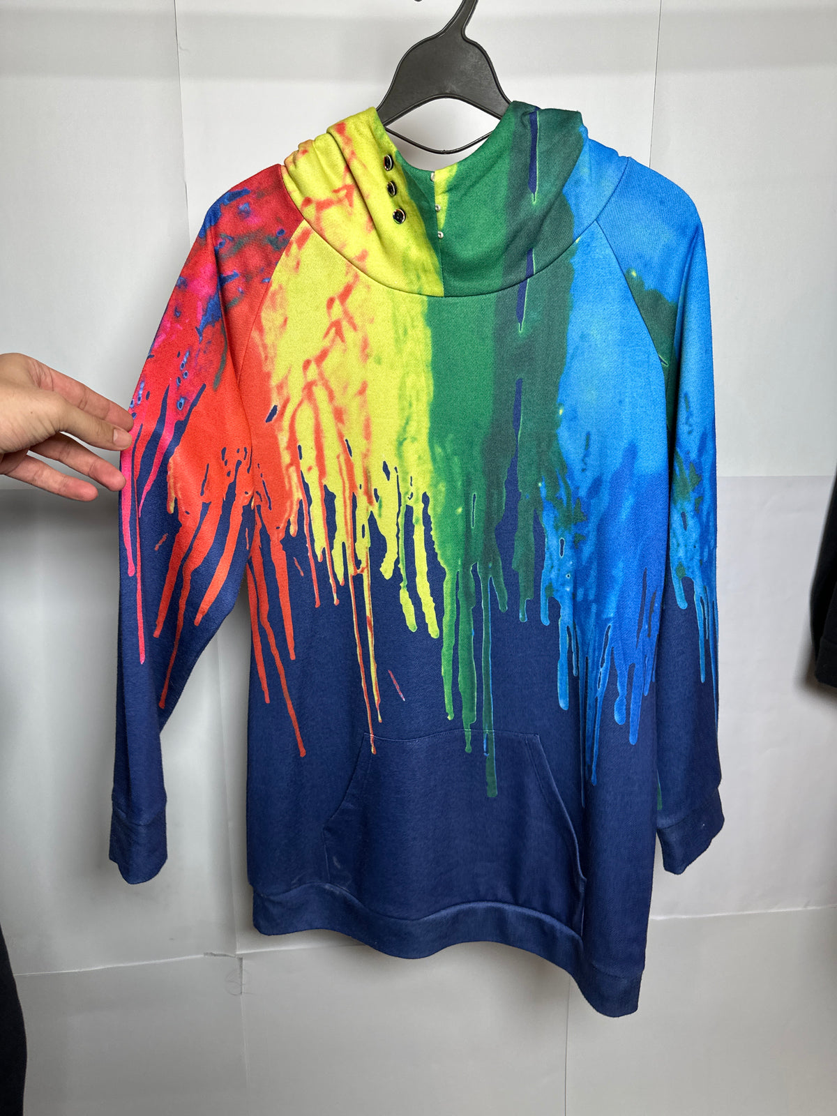 Sample Text Rainbow Hoodie - XL