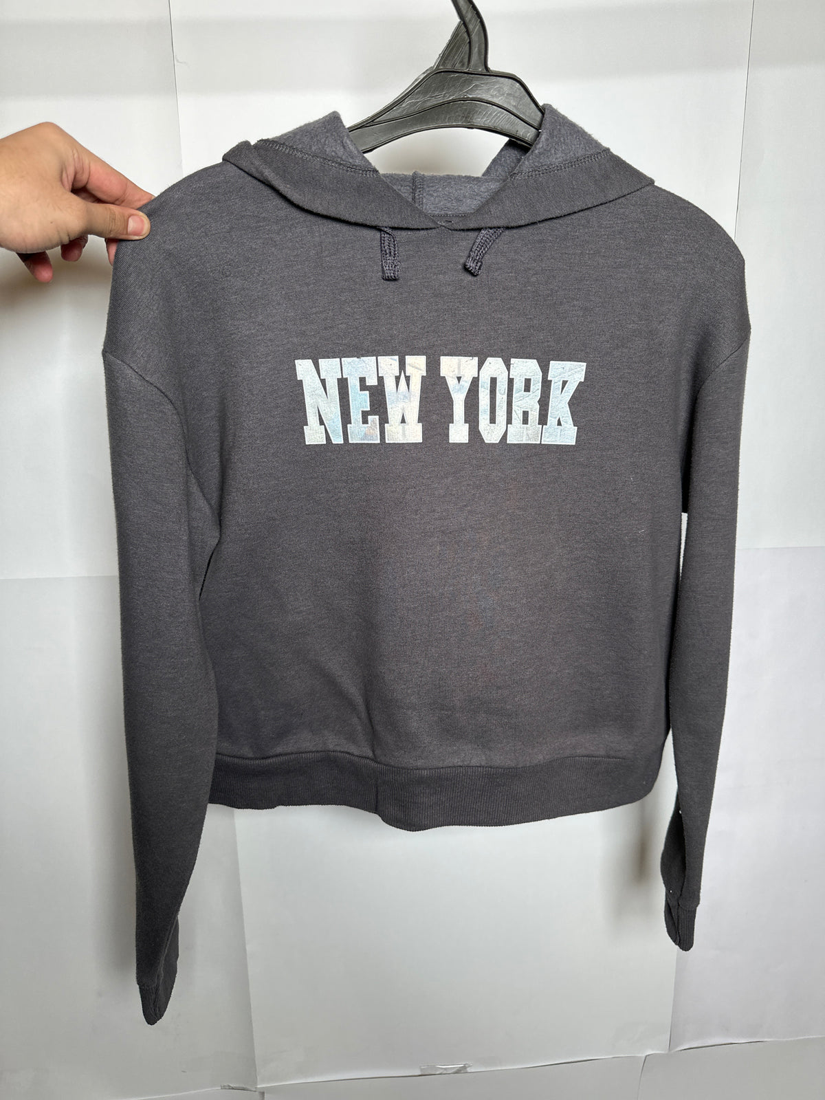 New Look Grey Hoodie - Small