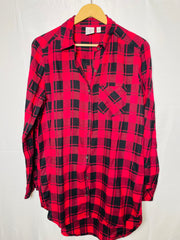 BP Red and Black Checkered Button Down Shirt