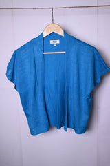 Papaya Medium Blue Open Blouse