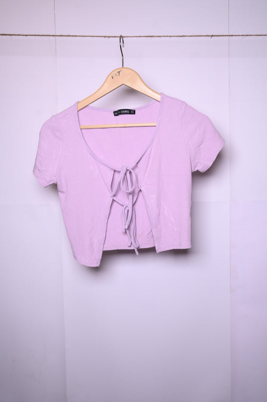 Zaful Lilac Crop Top