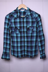 Promod Small Green and Black Button-Down Shirt