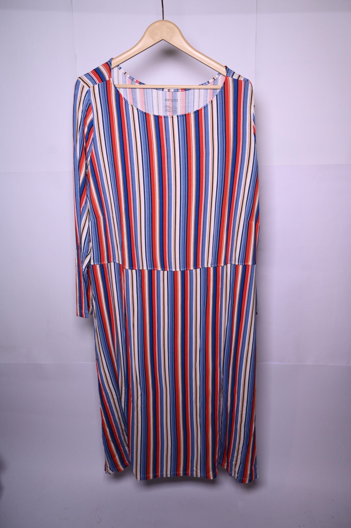 Esmara Blue Red Striped Dress (Large, Good Condition)