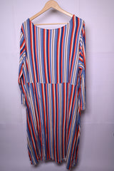 Esmara Blue Red Striped Dress (Large, Good Condition)