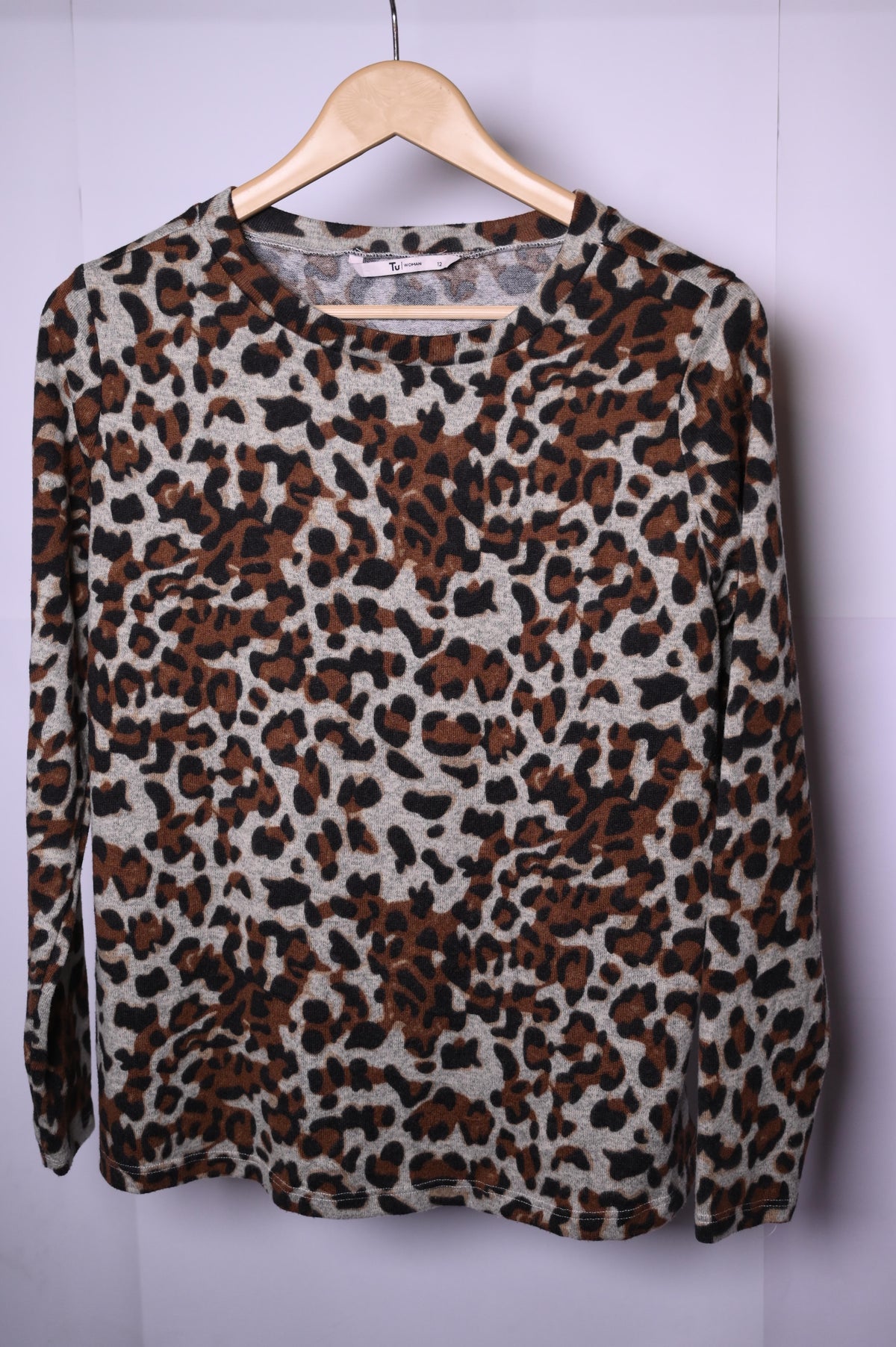 Tu Leopard Print Winter Blouse