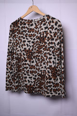 Tu Leopard Print Winter Blouse