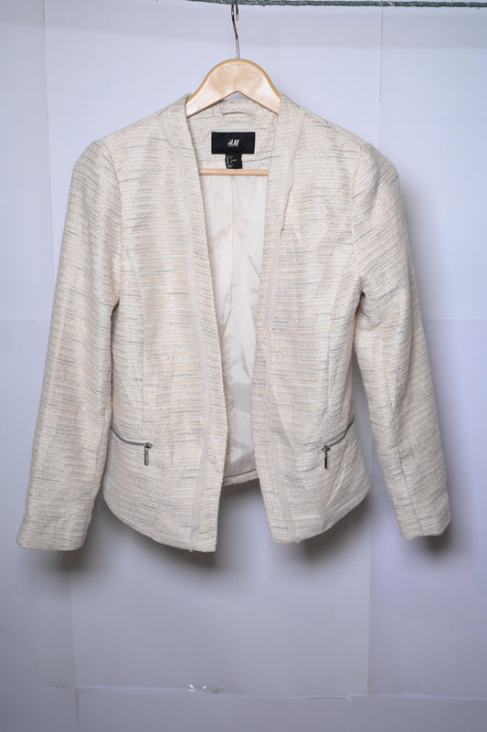 H&M Off White Coat