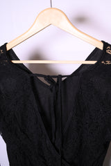 Thriftyfy Black Lace Blouse – Small