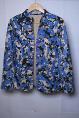 Voyelles Blue Camo Coat