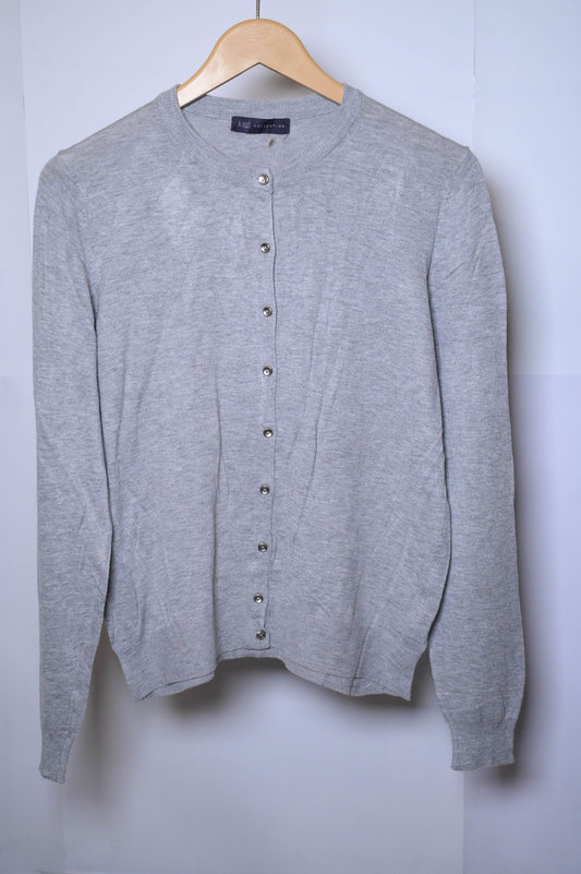 M&S Medium Grey Viscose Sweater