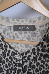 Oasis Cheetah Print Sweater - Small